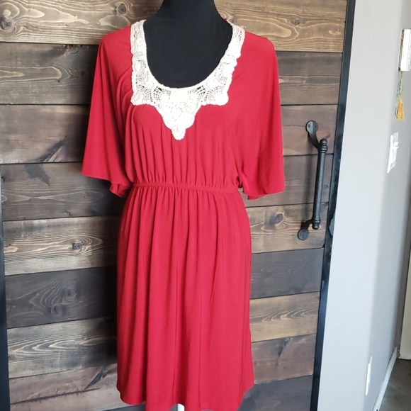 Emma & Michele Dresses & Skirts - Red Pullover Dress